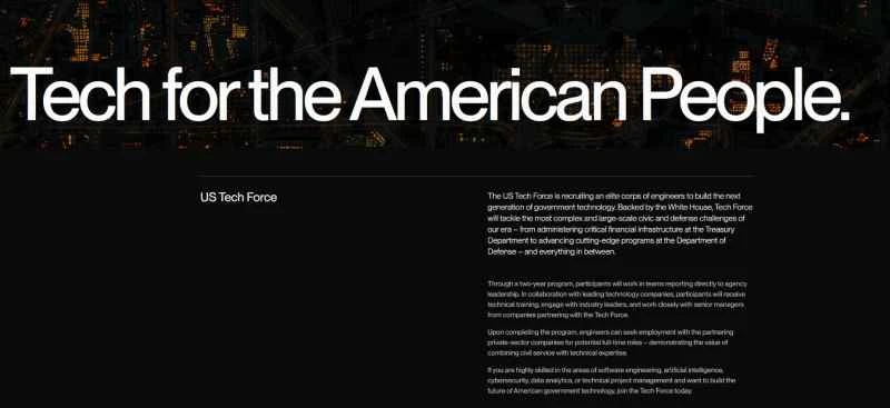 Driven by AI ambitions, the Trump administration plans to recruit 1,000 engineers to form a "Federal Technology Force"!